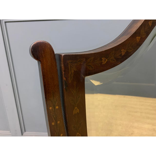 Brown Large Scale Georgian Inlaid Toilet Mirror, 1800 For Sale - Image 8 of 13