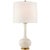 Transitional Christopher Spitzmiller by Visual Comfort Signature Coy Medium Table Lamp in Ivory with Linen Shade For Sale - Image 3 of 3