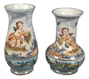 Albissola Majolica Vases from Emmebi, 1960s, Set of 2