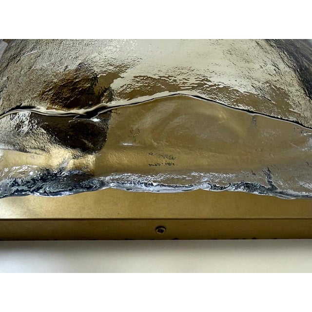 Amber and Clear Murano Glass Wall Light from Kaiser Idell, Germany, 1970s For Sale - Image 11 of 18