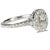 14k Ring with one approximate 0.75 carat oval diamond and 30 round brilliants weighing approxiamately 0.25 carats. 4.21g...