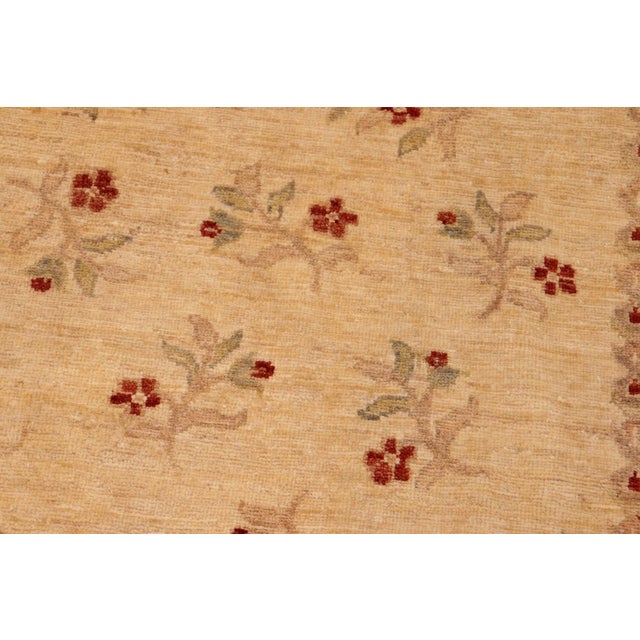 1990s Oriental Ziegler Beige Rust Hand-Knotted Wool Rug - 8'0'' X 10'2'' For Sale - Image 5 of 8