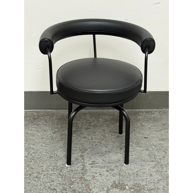 Mid-Century Modern Charlotte Perriand for Cassina Lc7 Swivel Chair For Sale - Image 3 of 12