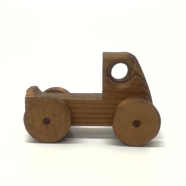 Mid-Century Modern Old School Wooden Toy Vehicle Curation - Group of 5 For Sale - Image 3 of 12