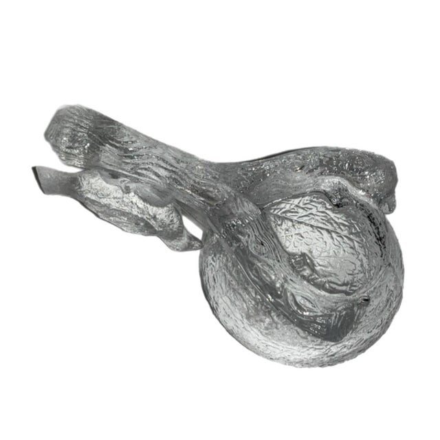 Early 20th Century Vintage Bird Salt Cellar With Sterling Spoon For Sale - Image 5 of 7