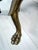 Late 18th Century Pair of French Claw Foot Fleur D Elise Finial Brass Andirons For Sale In Los Angeles - Image 6 of 7