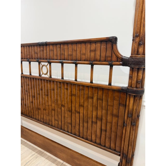 1990s Attributed Tommy Bahama Island Estate West Indies King Size Bed For Sale - Image 9 of 12