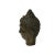 Vintage Chinese Brown Bronze Color Metal Shakyamuni Buddha Head Figure For Sale - Image 4 of 10