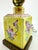 Metal Vintage Chinoiserie Small Yellow Porcelain Table Lamp With Brass Base and Floral Motif For Sale - Image 7 of 9