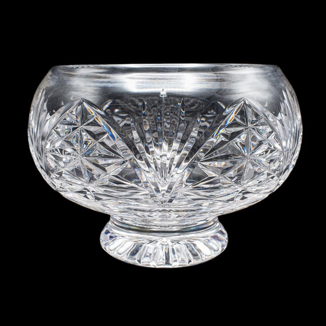 1970s Vintage Rose Bowl, English, Cut Crystal, Posy, Potpourri, Fruit Dish, Circa 1970 For Sale - Image 5 of 11