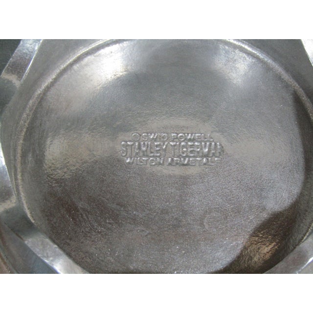 Metal 1980s Stanley Tigerman for Swid Powell Wavy Rim Footed Aluminum Bowl, 12" Postmodern Centerpiece For Sale - Image 7 of 8