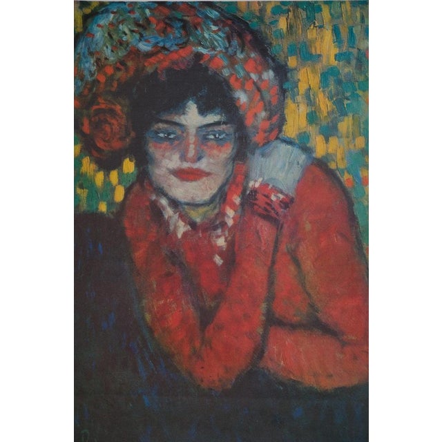 Pablo Picasso (1881-1973) (after) The Wait Original color poster after the 1901 painting Signed in the plate Printed at...