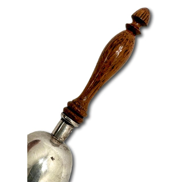 Fine Antique American Sterling Silver & Genuine Rosewood Dinner Bell With Lovely Ring Tone - Circa 1920s For Sale In Boston - Image 6 of 12