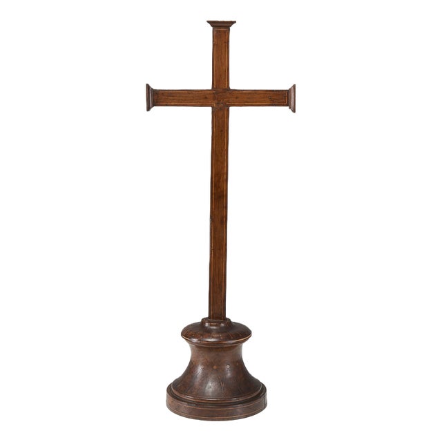 Antique Early 19th Century Cross with Inlaid Fillets For Sale