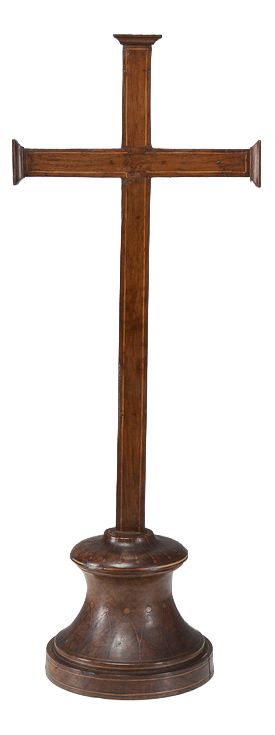Antique Early 19th Century Cross with Inlaid Fillets