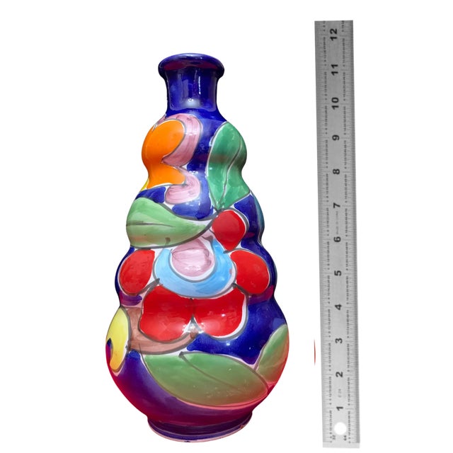 La Musa Abstract Floral Ceramic Vase For Sale - Image 15 of 15