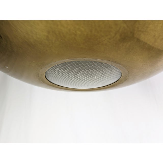 Goldenrod Brass & Optical Glass Nictea Pendant by Tobia & Afra Scarpa for Flos, 1971 For Sale - Image 8 of 15