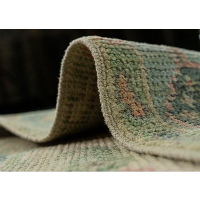 Textile Turkish Oushak Rug 2'3" x 5'9" #20220 For Sale - Image 7 of 8