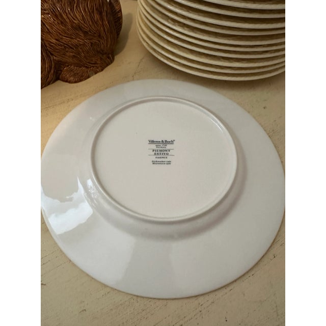 14 Villeroy & Boch Dinner Plates Piemont Estivo For Sale - Image 10 of 11