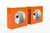 1960s Vintage Mid Century Modern Attributed to Disderot Orange Metal Wall Light Sconces For Sale - Image 5 of 10