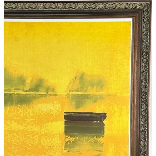 Wood Framed Emile Bellet d'Or Et De Reve Signed Seriolithograph With Certificate of Authenticity For Sale - Image 7 of 13