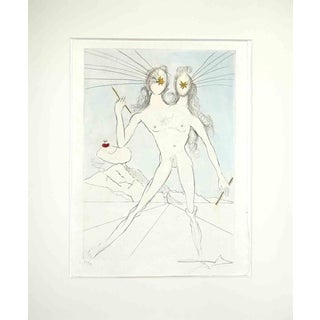 Salvador Dalí, Bicephale, Etching, 1968 For Sale
