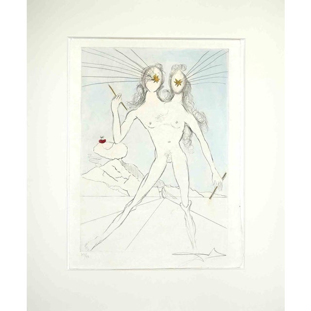 Salvador Dalí, Bicephale, Etching, 1968 For Sale