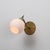 Vintage Italian Green Lacquered Metal and Opaline Glass Wall Sconce, 1950s For Sale - Image 6 of 8