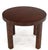 Brown Mid-Century Modern Faux Bamboo Round Side Occasional Table For Sale - Image 8 of 13