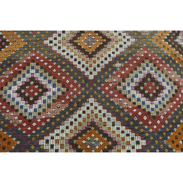 Vintage Turkish Kilim Rug - 61" X 101" For Sale - Image 4 of 13