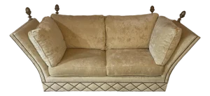 Spanish Style Sofa With Tassels and Finials Designed by John Cottrell