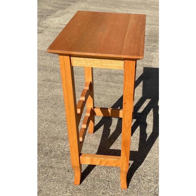 Nice vintage wine rack from Thailand. May be teak- not sure.