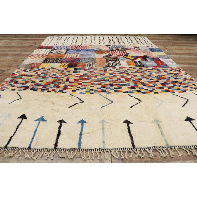 Textile Berber Moroccan Rug Inspired by Gunta Stölzl - 09'05 X 12'07 For Sale - Image 7 of 9