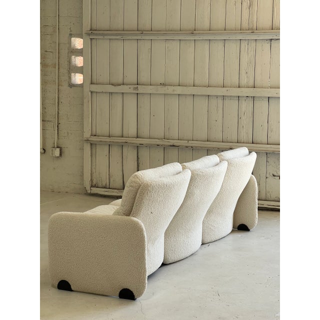 Newly Upholstered Vintage Italian Sofa Designed by Ammannati and Vitelli for Brunati For Sale - Image 4 of 10