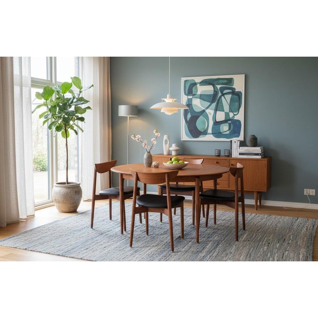 Round Teak Dining Table with Two Extension Leaves from Svend Aage Madsen, 1960s For Sale - Image 15 of 18