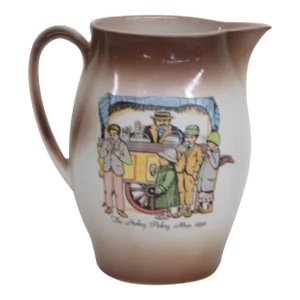 Staffordshire Ronney Pottery England Painted Pitcher Jug