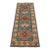 Kazak Runner 2’8” X 6’6” Blue Wool Tribal Hand-Knotted Oriental Rug For Sale