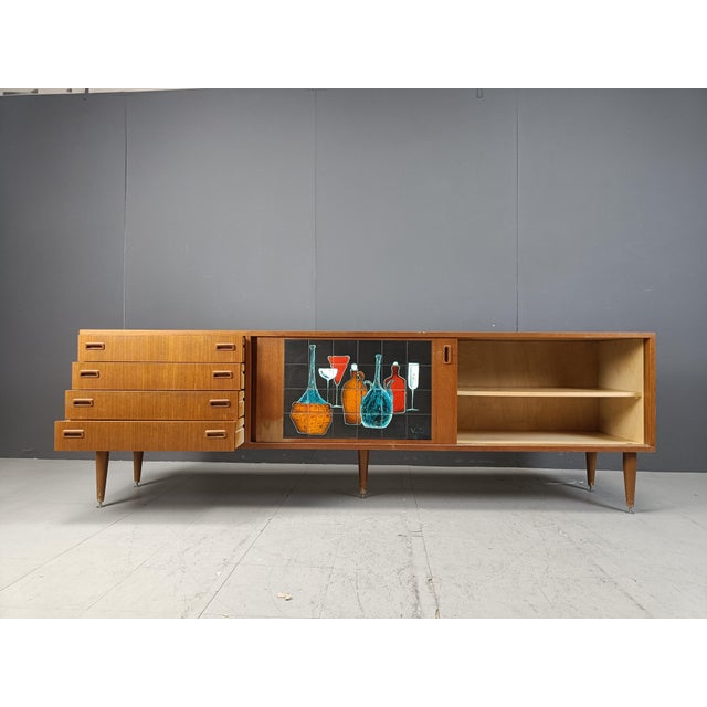 1960s Mid-Century Modern Belgian Sideboard, 1970s For Sale - Image 5 of 11