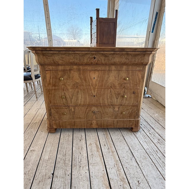 Wood 19th Century French Louis Philippe Bleached Chest of Drawer / Commode For Sale - Image 7 of 12