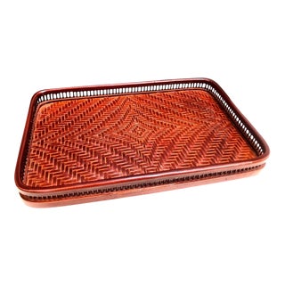 Woven Rattan Tray For Sale