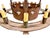 Brown Vintage Round Iron Quatrefoil Chandelier For Sale - Image 8 of 18