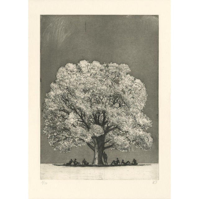 Pascal rabaté paysage dans le désordre, 2018 etching, aquatint, and dry tip on bfk rives paper edition of 20 copies,...