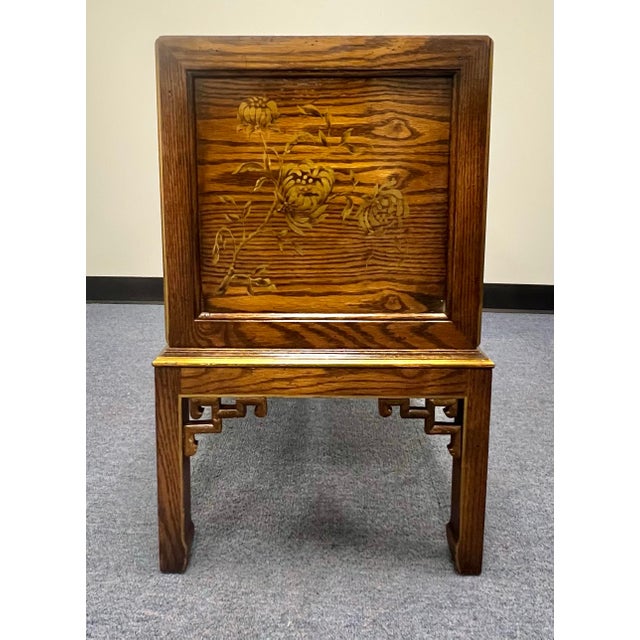 Brown Hekman Designer Chinoiserie Three Drawer Chest For Sale - Image 8 of 12