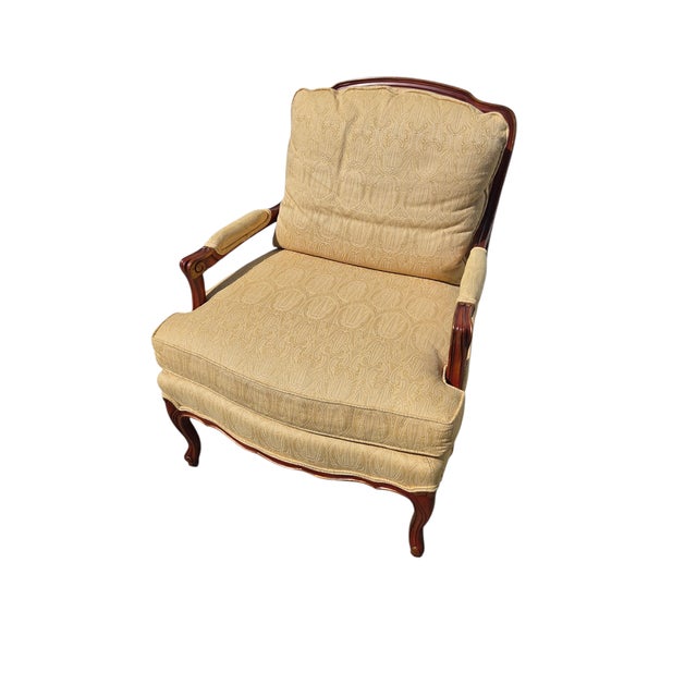 Great Chair in excellent condition. Few rub marks on wood. Please see photos as they are considered part of the...