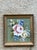 Mid 20th Century Vintage Floral Oil Painting in Wood Frame For Sale - Image 5 of 13