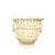 Early 20th Century Vintage English Creamware Ivory Woven / Open Weave Reticulated Basket / Basketweave Ring Handled Jardiniere / Cache Pot / Cachepot / Planter For Sale - Image 5 of 11