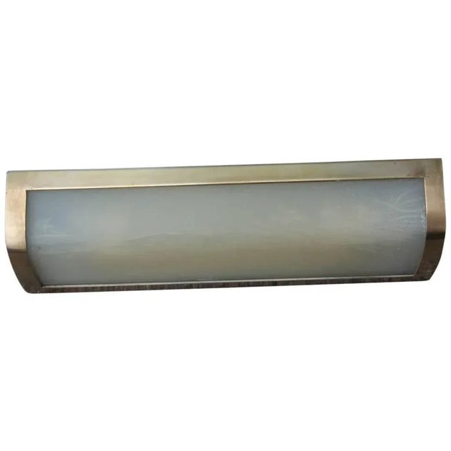 Mid-Century Modern Brass and Acrylic Glass Sconce, 1950s For Sale - Image 6 of 6