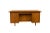 Brown 1970s Mid-Century Walnut Large Executive Desk For Sale - Image 8 of 10