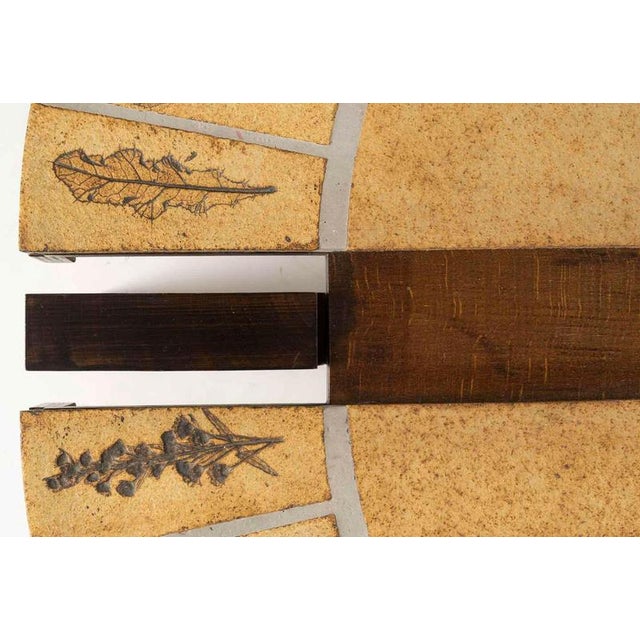 Wood Wood and Ceramic Coffee Table attributed to Roger Capron, 1960s For Sale - Image 7 of 8