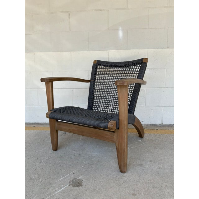 Modern Adirondack Style Outdoor Chairs Pair For Sale In Atlanta - Image 6 of 8